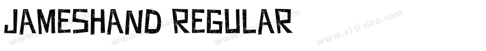JamesHand Regular字体转换